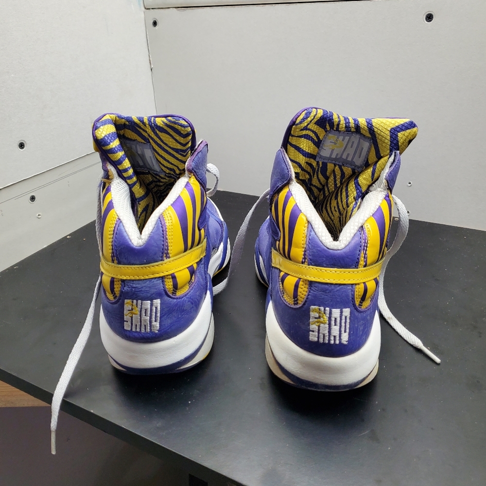 Purple size 10 Reebok Shaq Attack